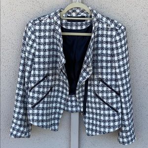 Zara Tweed Biker Jacket